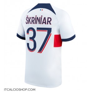 Paris Saint-Germain Milan Skriniar #37 Seconda Maglia 2023-24 Manica Corta